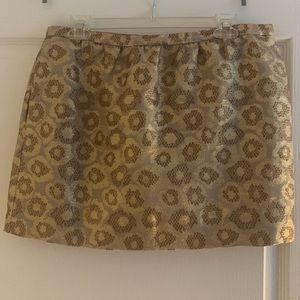 EUC Gold J crew skirt size ten